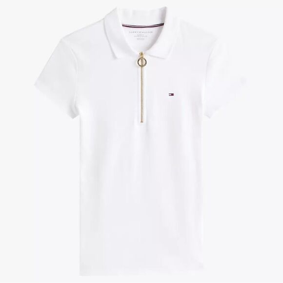 Tommy Hilfiger, New White Polo Shirt for women - Picture 2 of 8